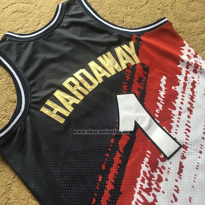 Camiseta Orlando Magic Anfernee Hardaway NO 1 Independence Day Mitchell & Ness Blanco